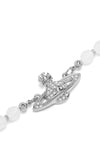 mini bas relief pearl chocker