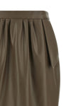 stella mccartneys midi skirt in altermat fabric redefines the pencil silhouette