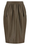 stella mccartneys midi skirt in altermat fabric redefines the pencil silhouette