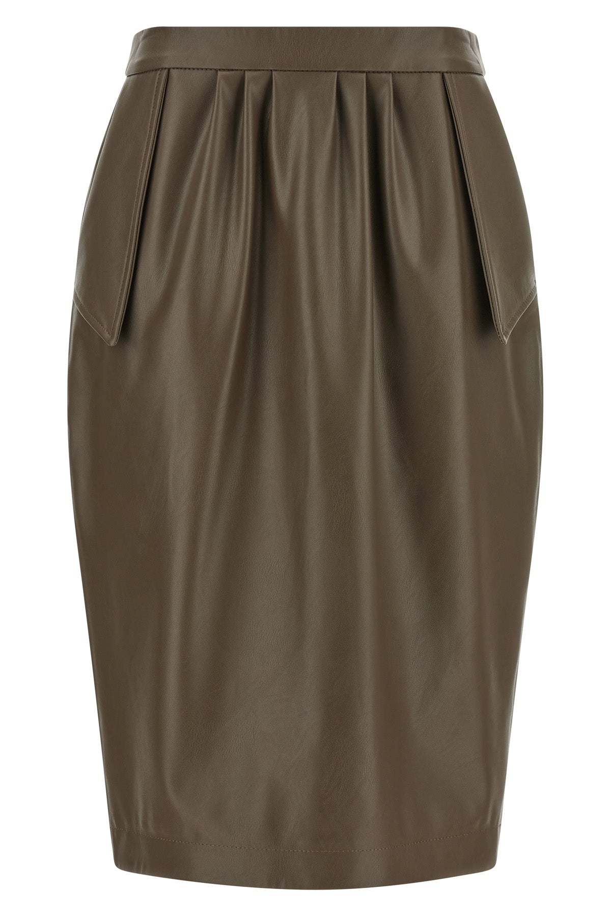 stella mccartneys midi skirt in altermat fabric redefines the pencil silhouette