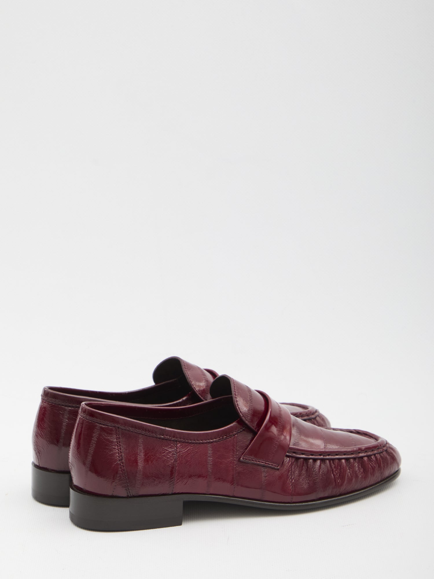THE ROW 36 eel leather loafers