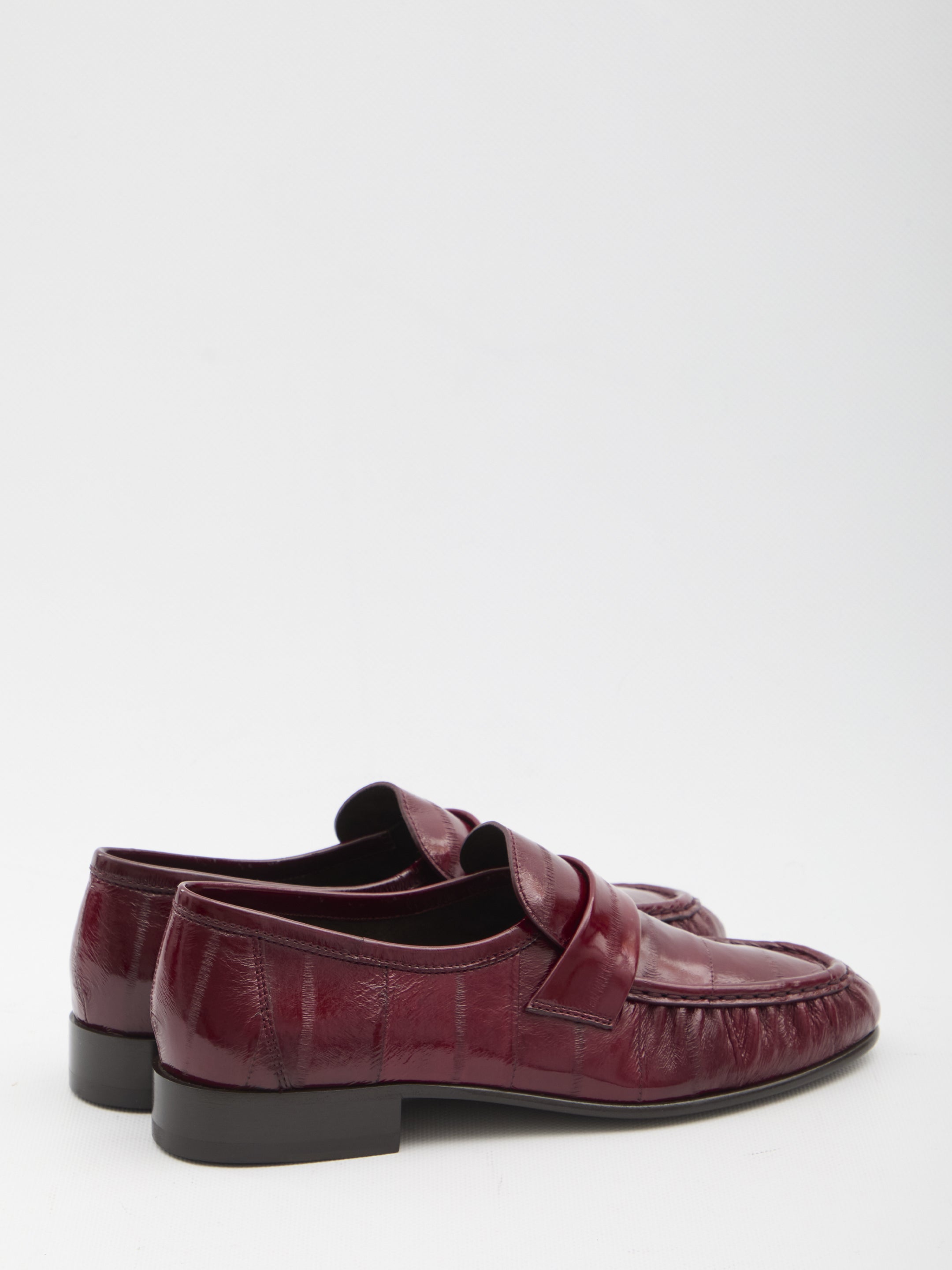 THE ROW 36 eel leather loafers