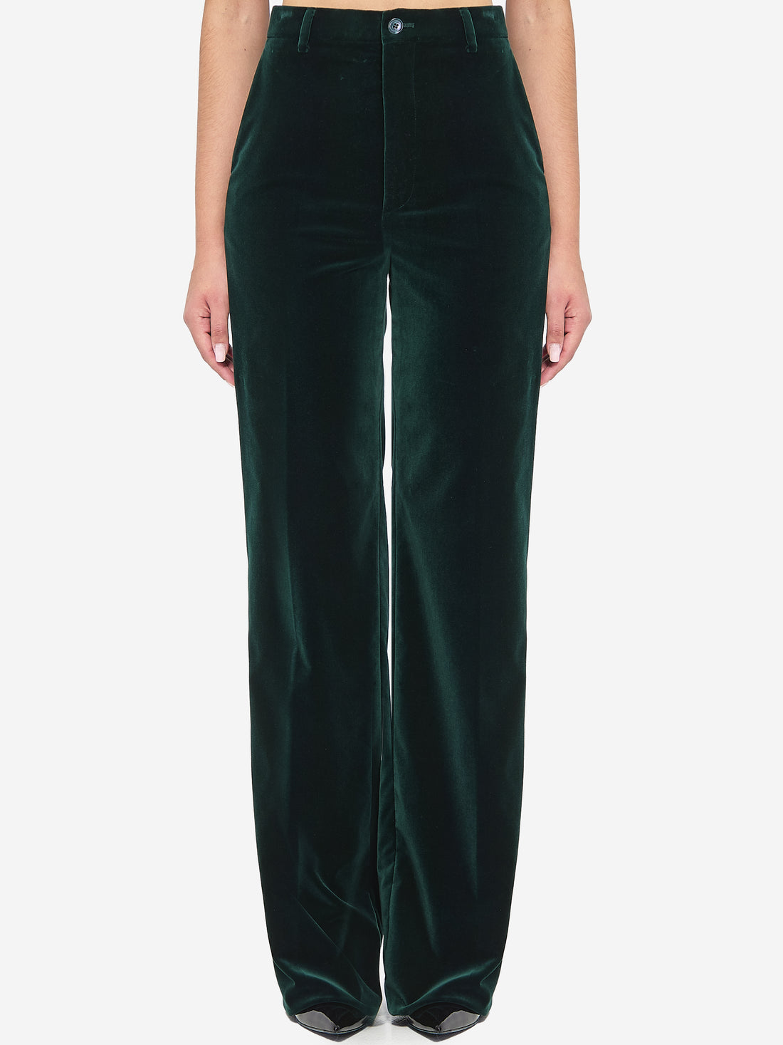GUCCI 40 velvet trousers