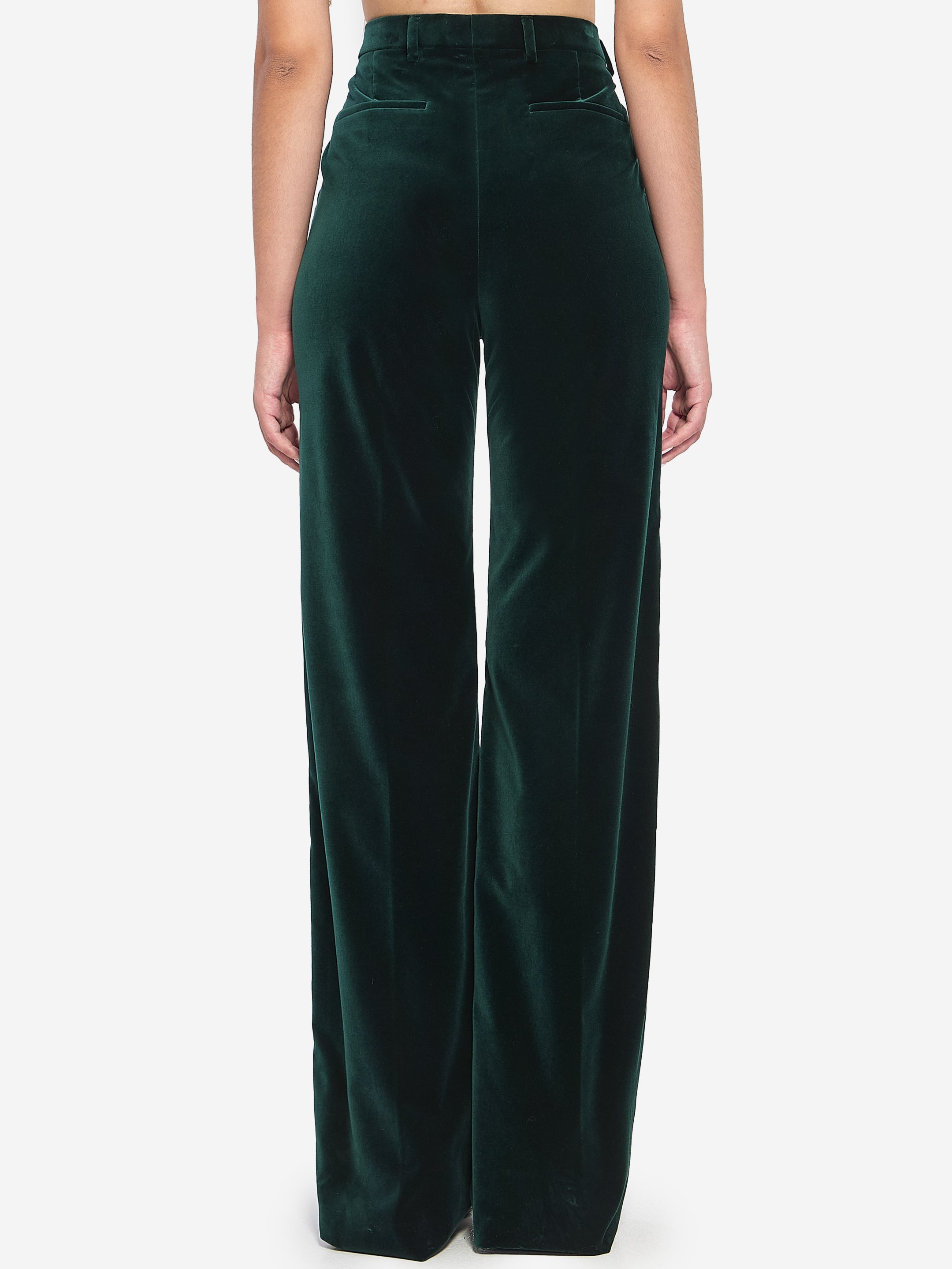 GUCCI 40 velvet trousers