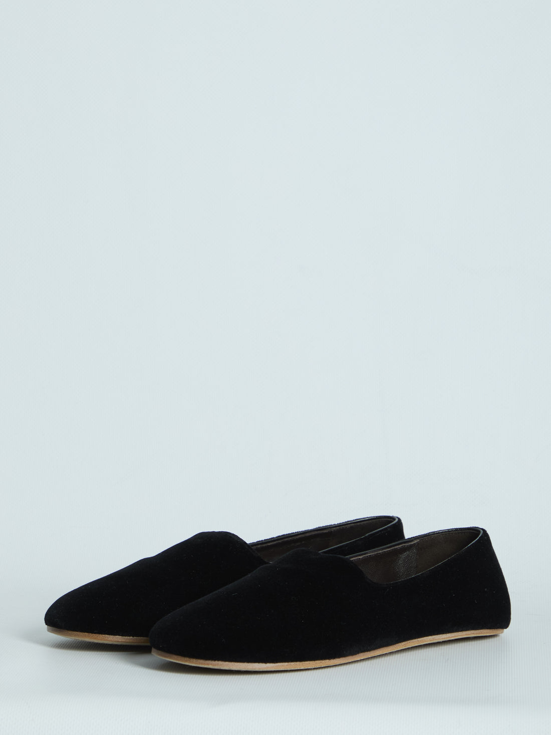 THE ROW 36 velvet ponti slipper 