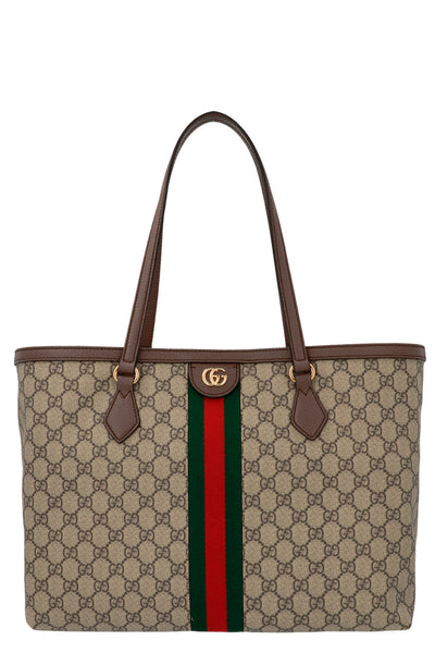 ophidia shopping bag in gg supreme fabric