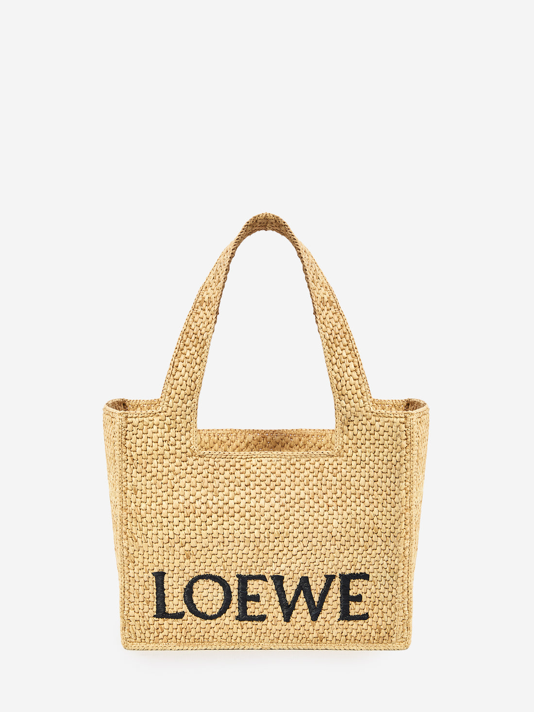 LOEWE OS tote bag in raffia medium