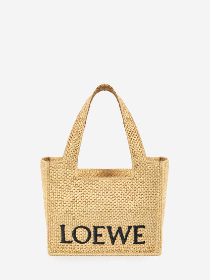 LOEWE OS tote bag in raffia medium