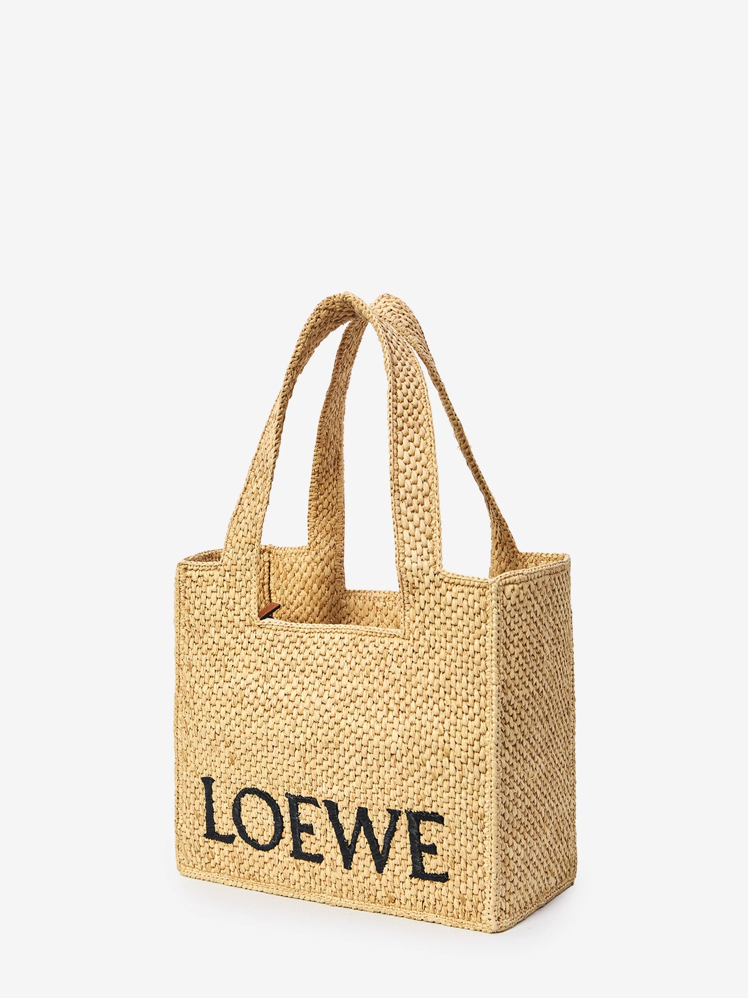 LOEWE OS tote bag in raffia medium