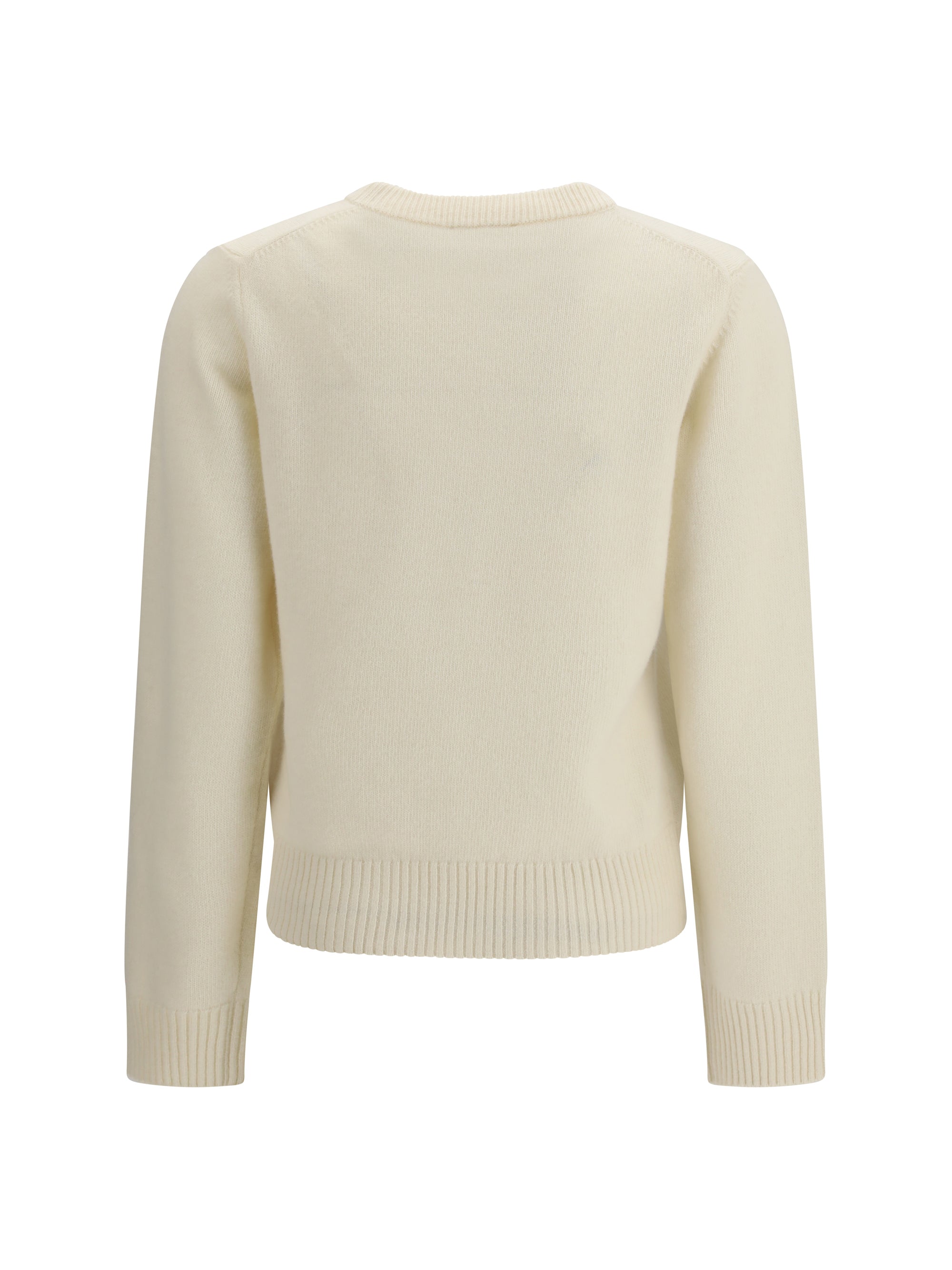 crewneck sweater with raspberries print
