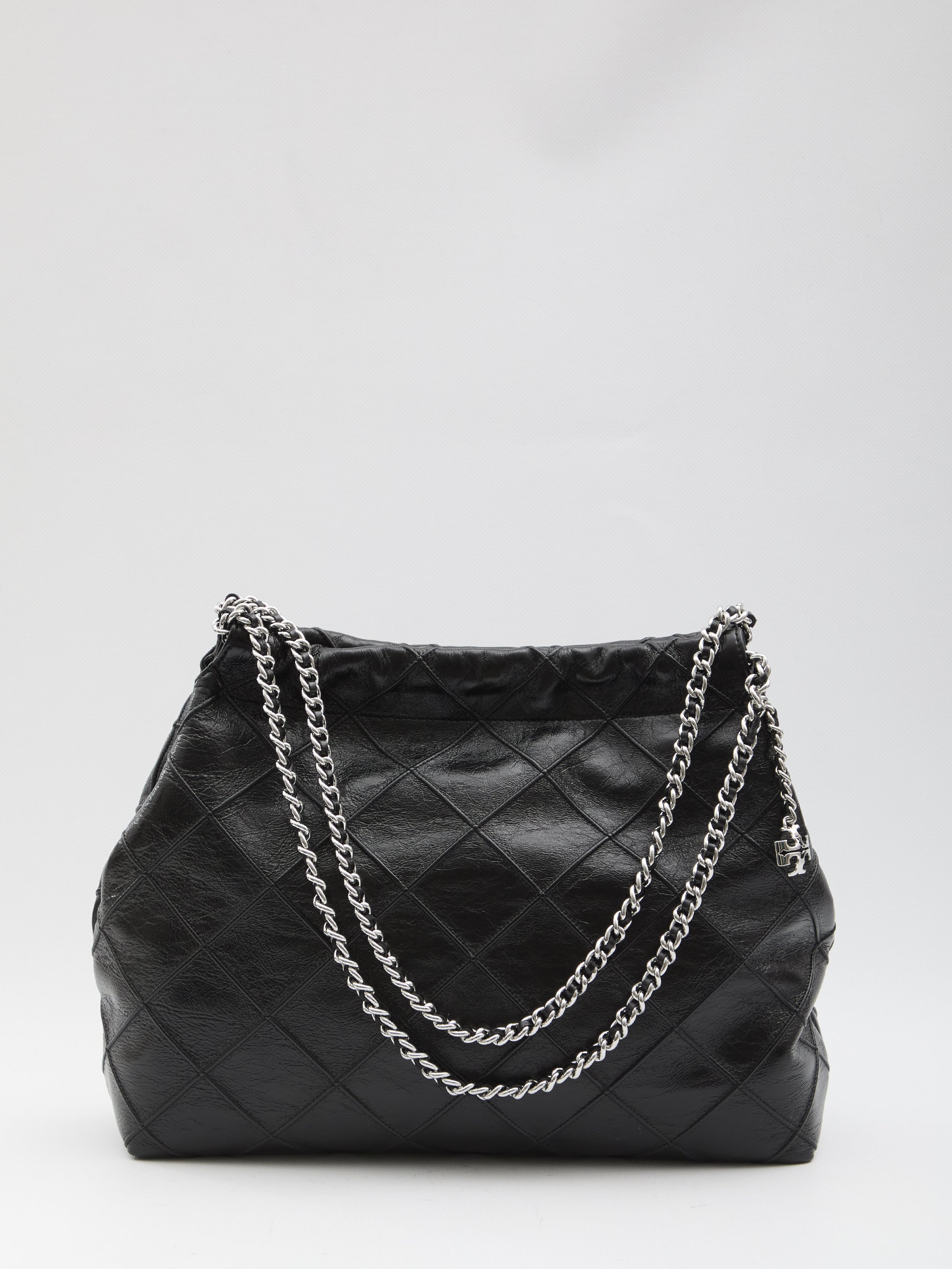 TORY BURCH OS fleming hobo bag with aged effect