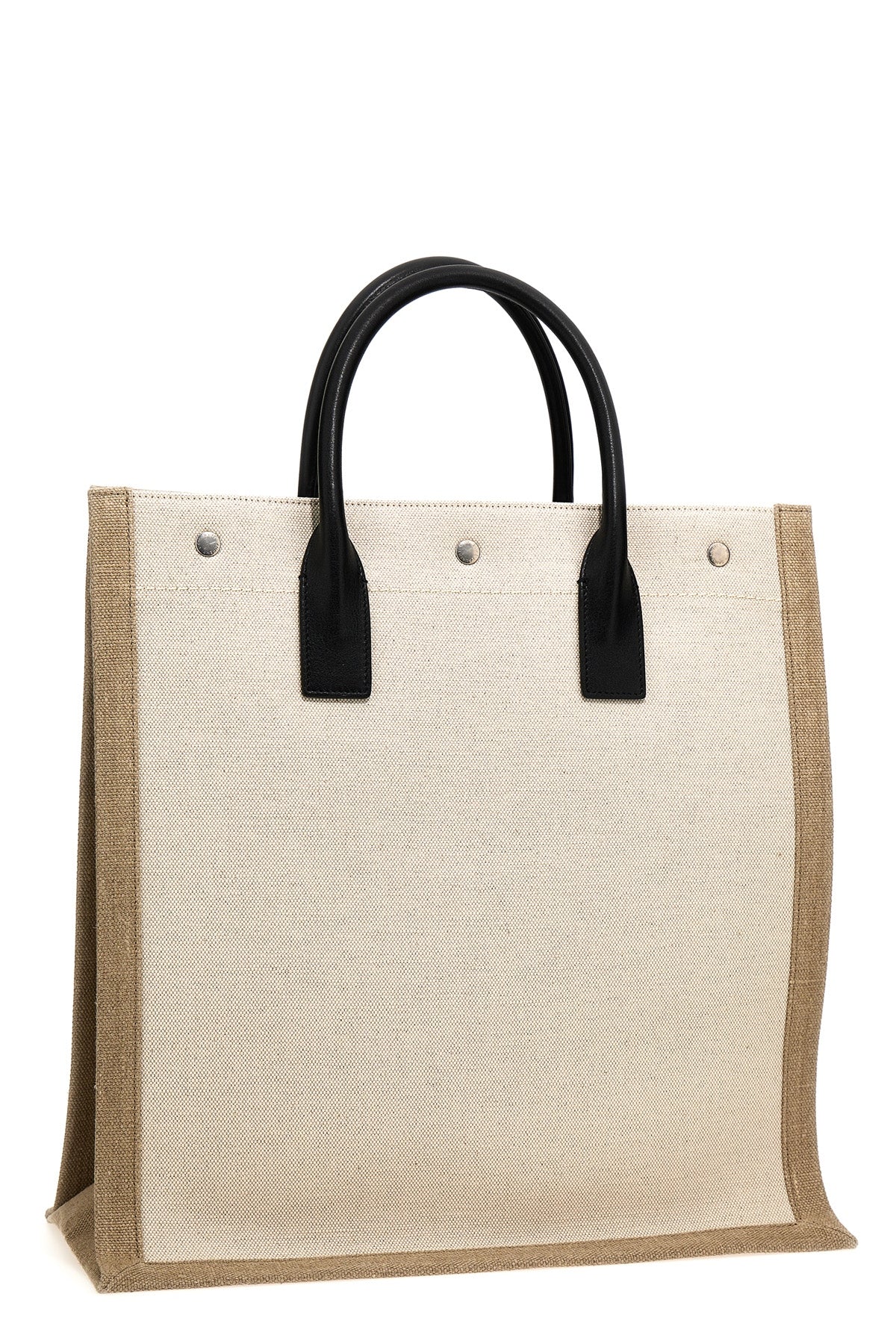 rive gauche north/south canvas shopping bag