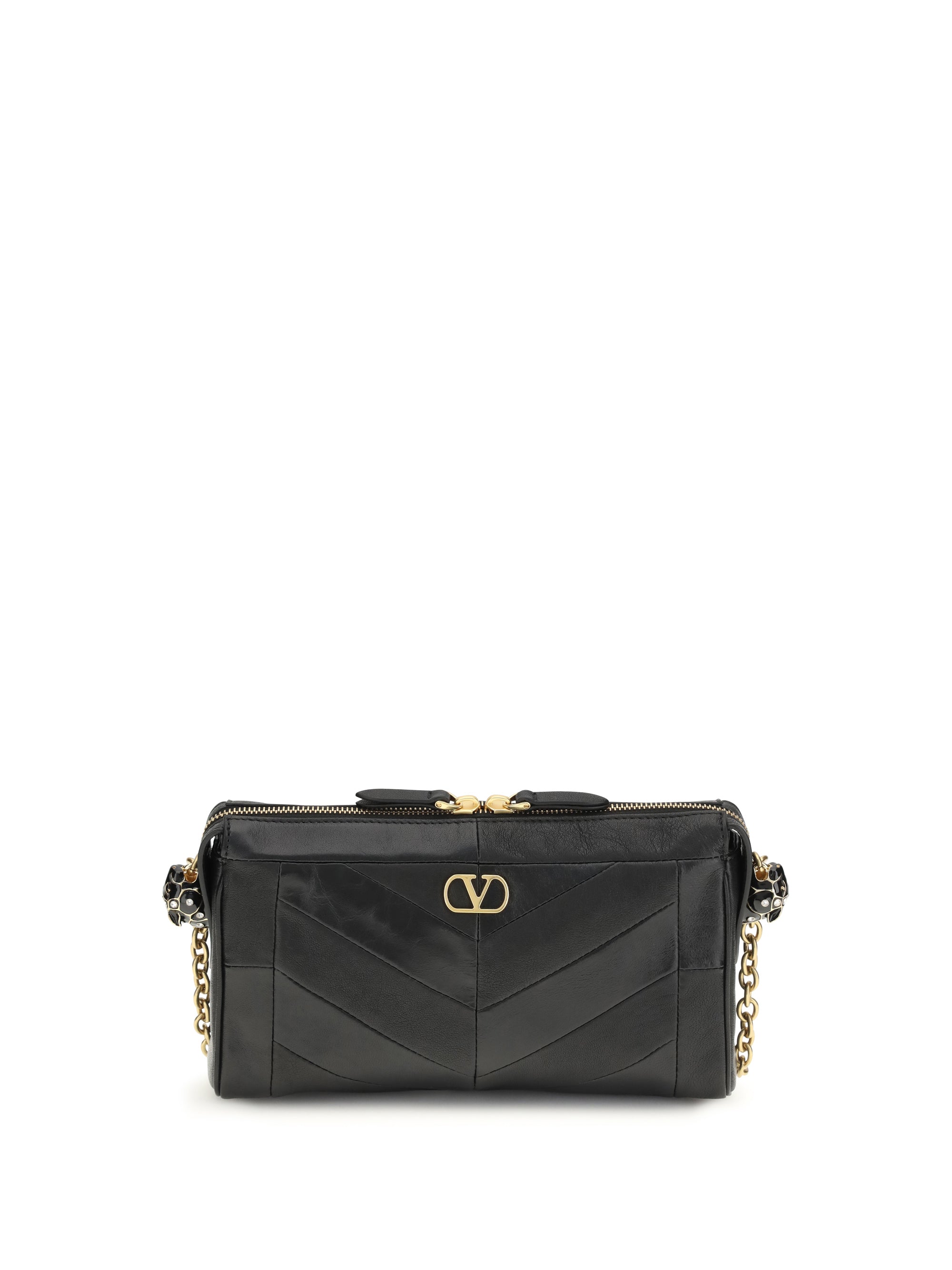 small panthea chevron nappa shoulder bag
