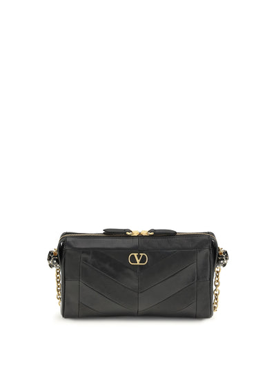 small panthea chevron nappa shoulder bag