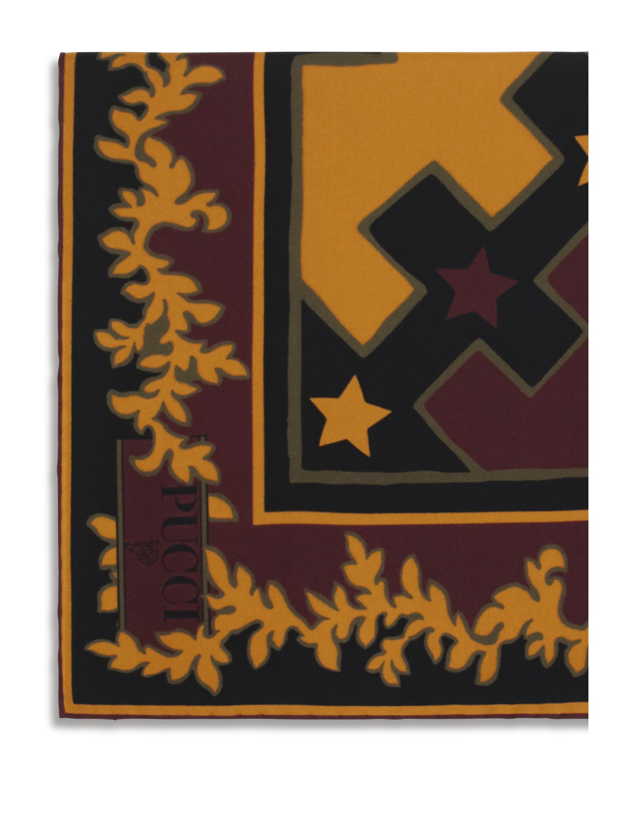 printed silk twill scarf