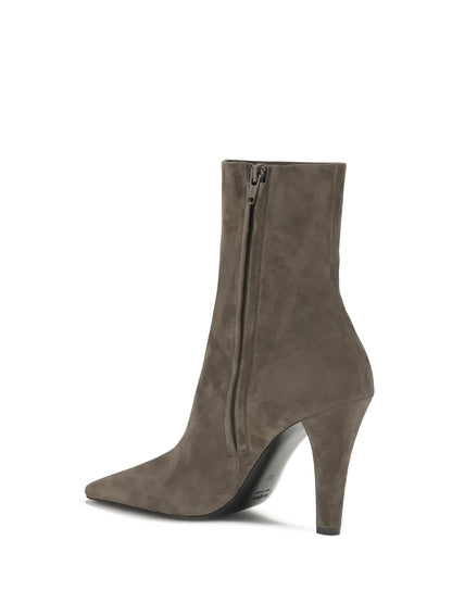 SAINT LAURENT 36 jill suede ankle boots