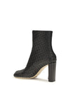 cherry intrecciato ankle boots