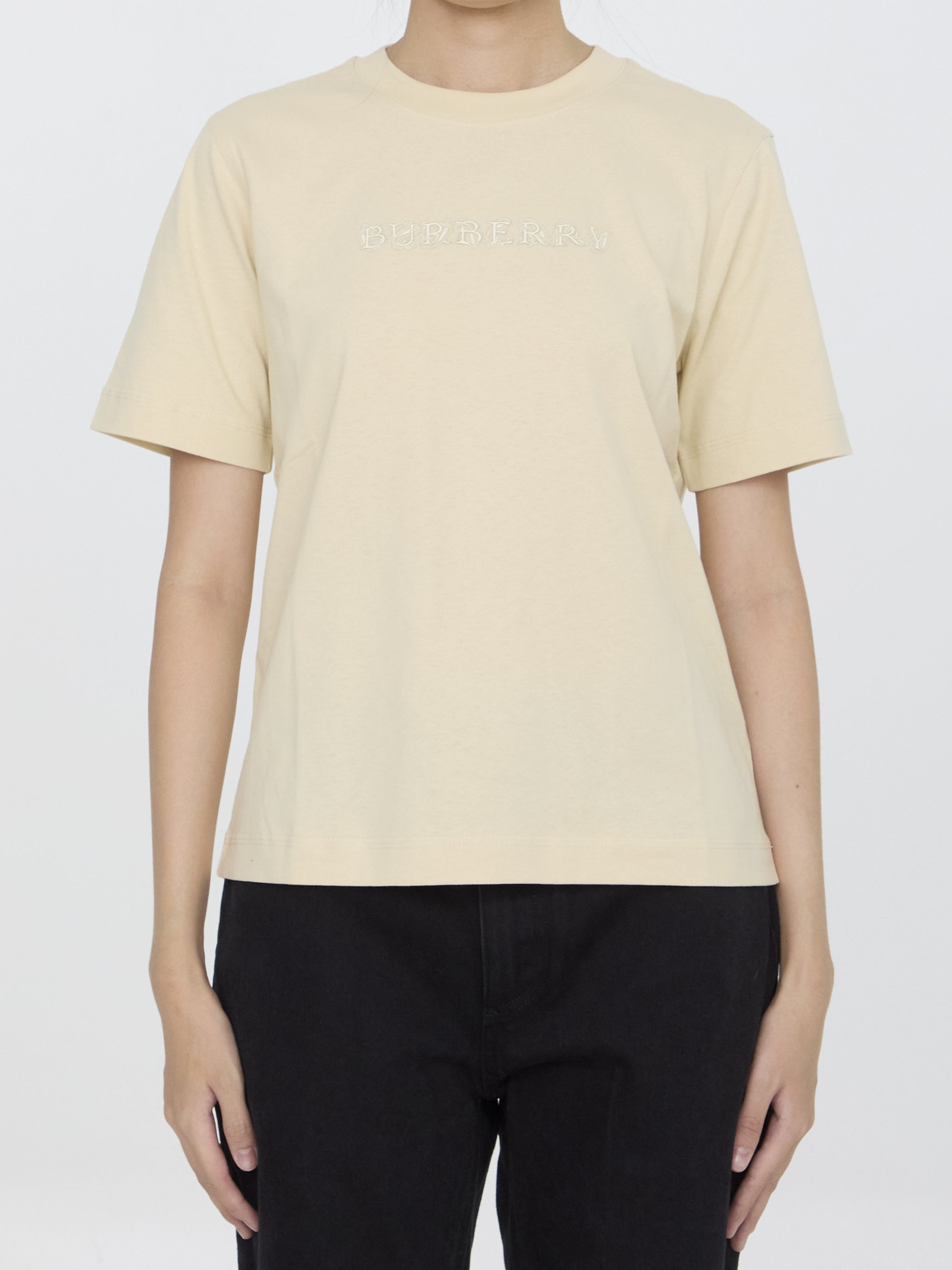 t-shirt with paisley logo