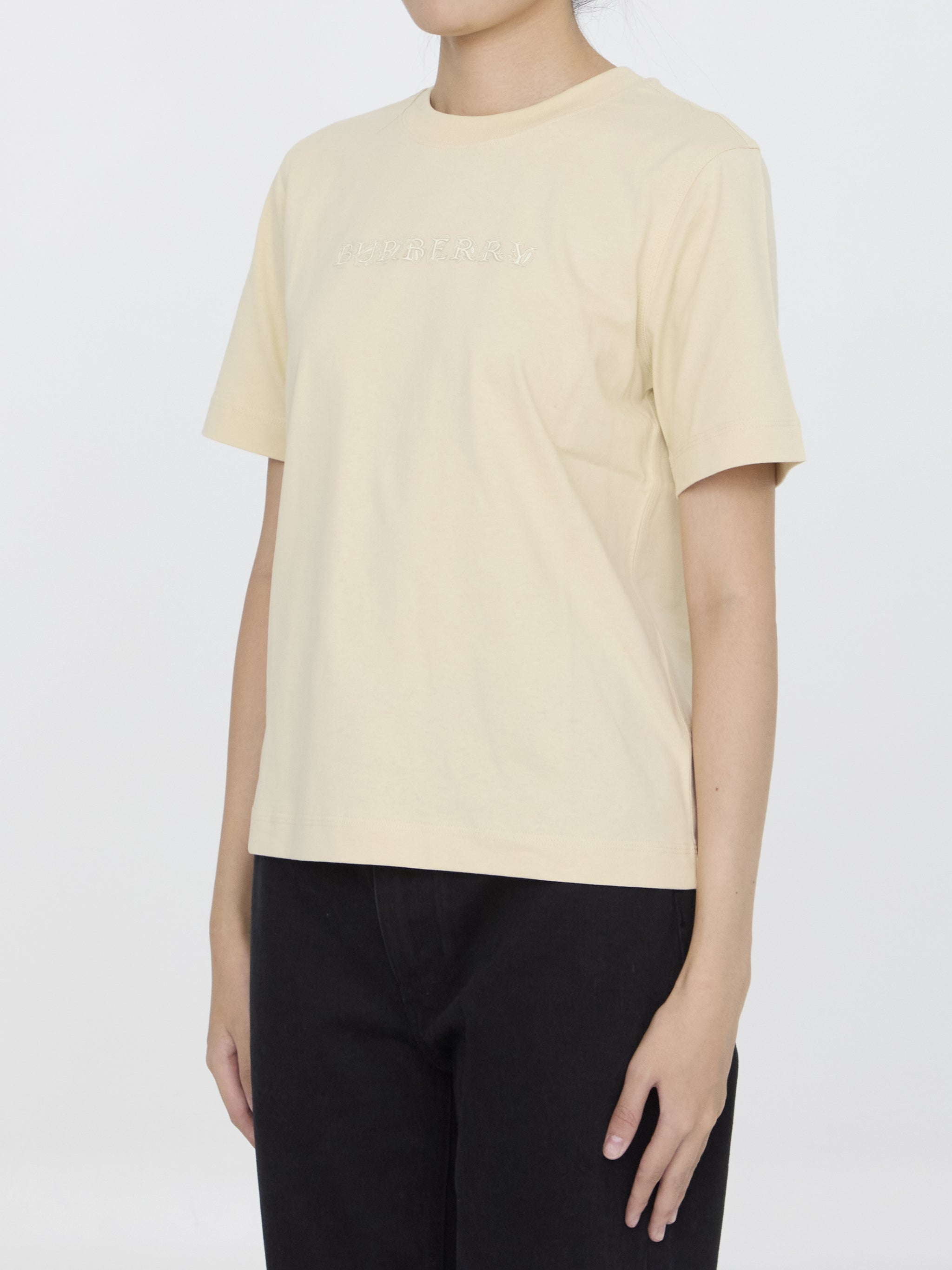 t-shirt with paisley logo