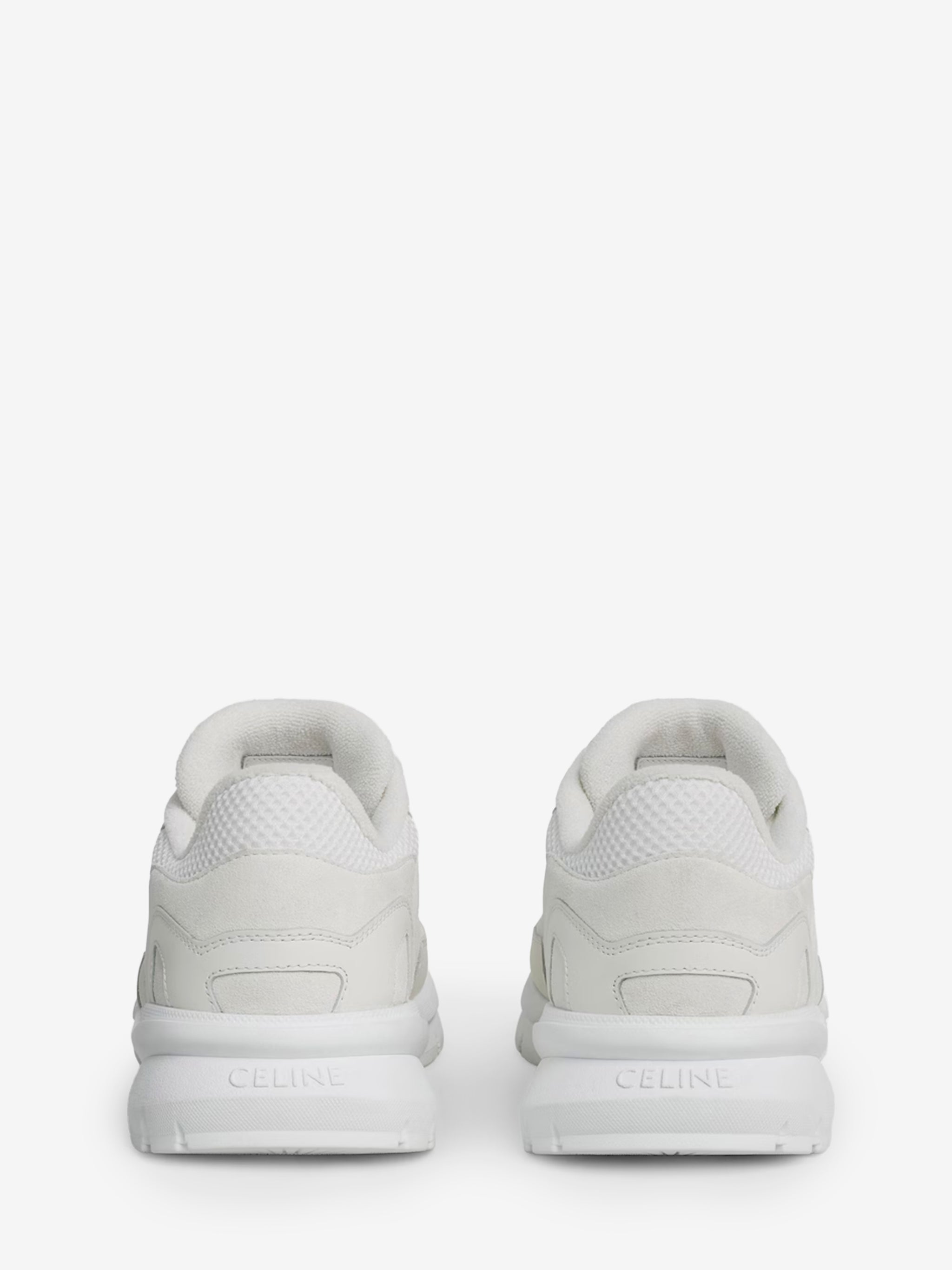 optical white runner sneakers