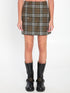 BURBERRY 06 check-pattern mini skirt