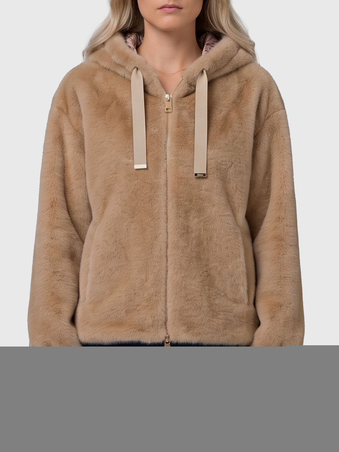 HERNO 40 faux fur jacket