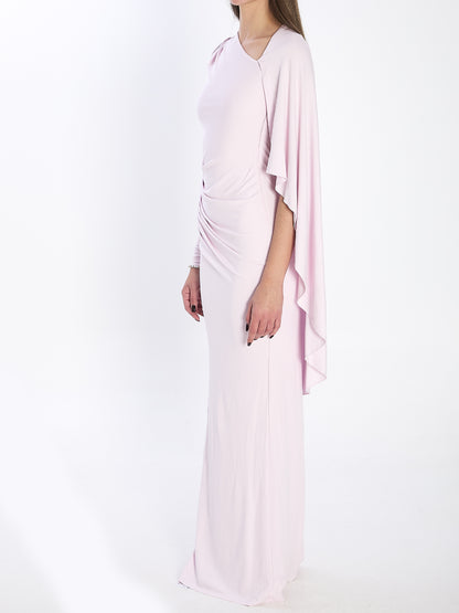 SELF PORTRAIT 6 jersey drape midi dress