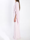 jersey drape midi dress