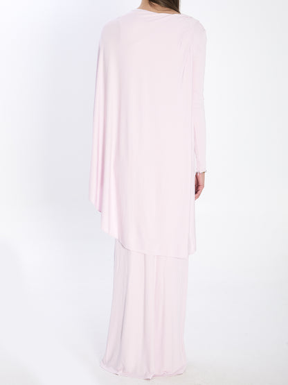 SELF PORTRAIT 6 jersey drape midi dress