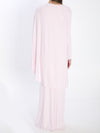 jersey drape midi dress