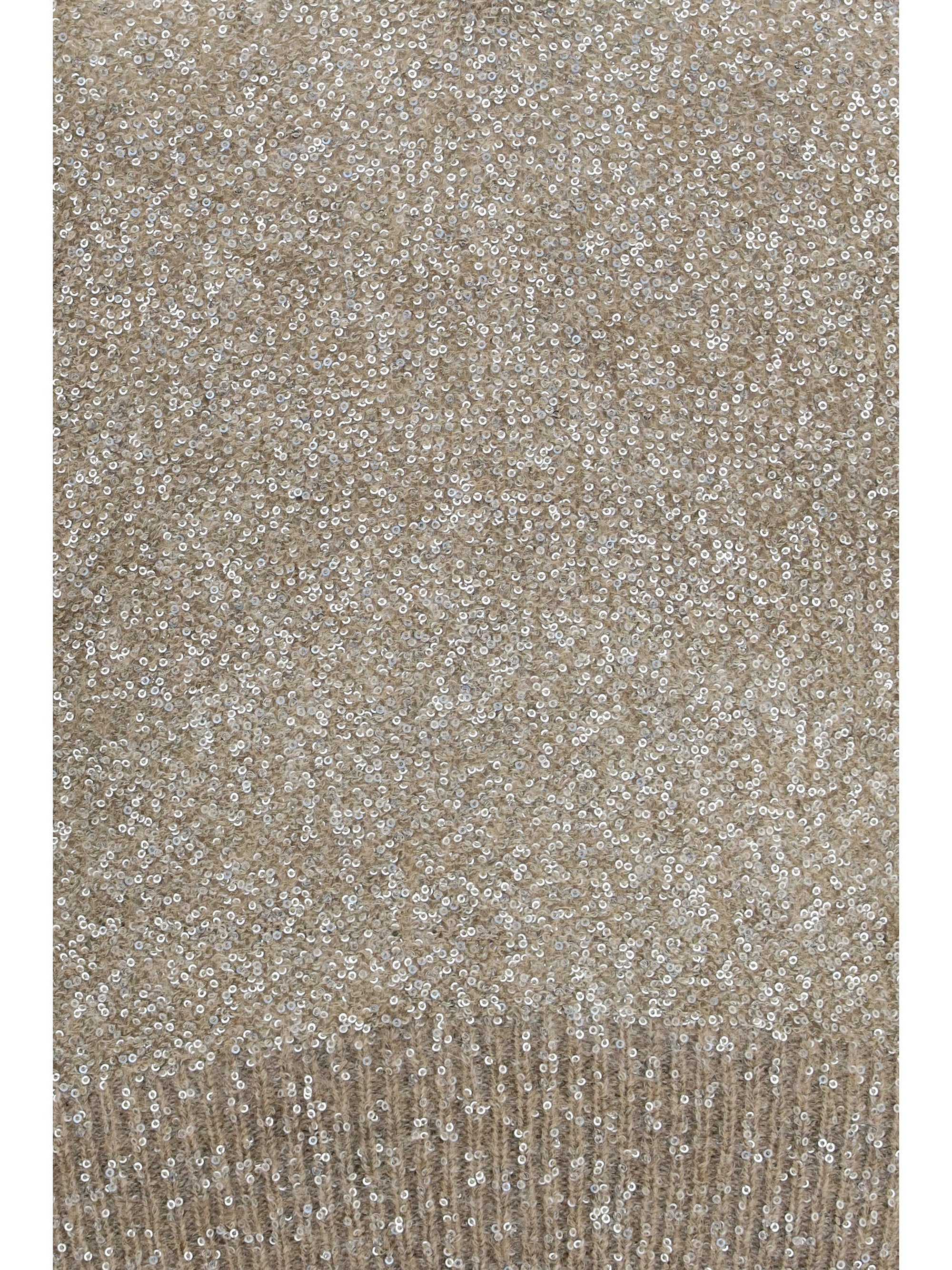sequined v-neck sweater