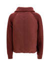 down jacket with wool sleeves