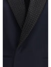 single breasted jacket with intrecciato motif