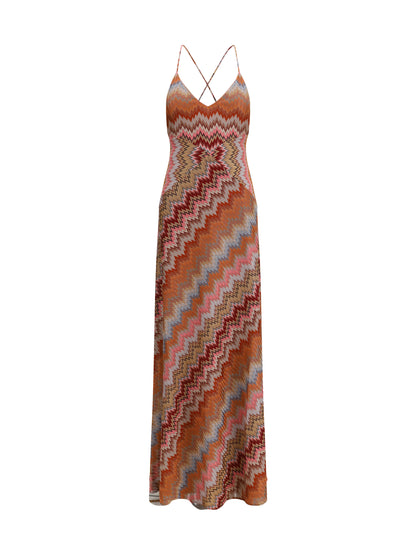 MISSONI 40 long dress with crossover straps