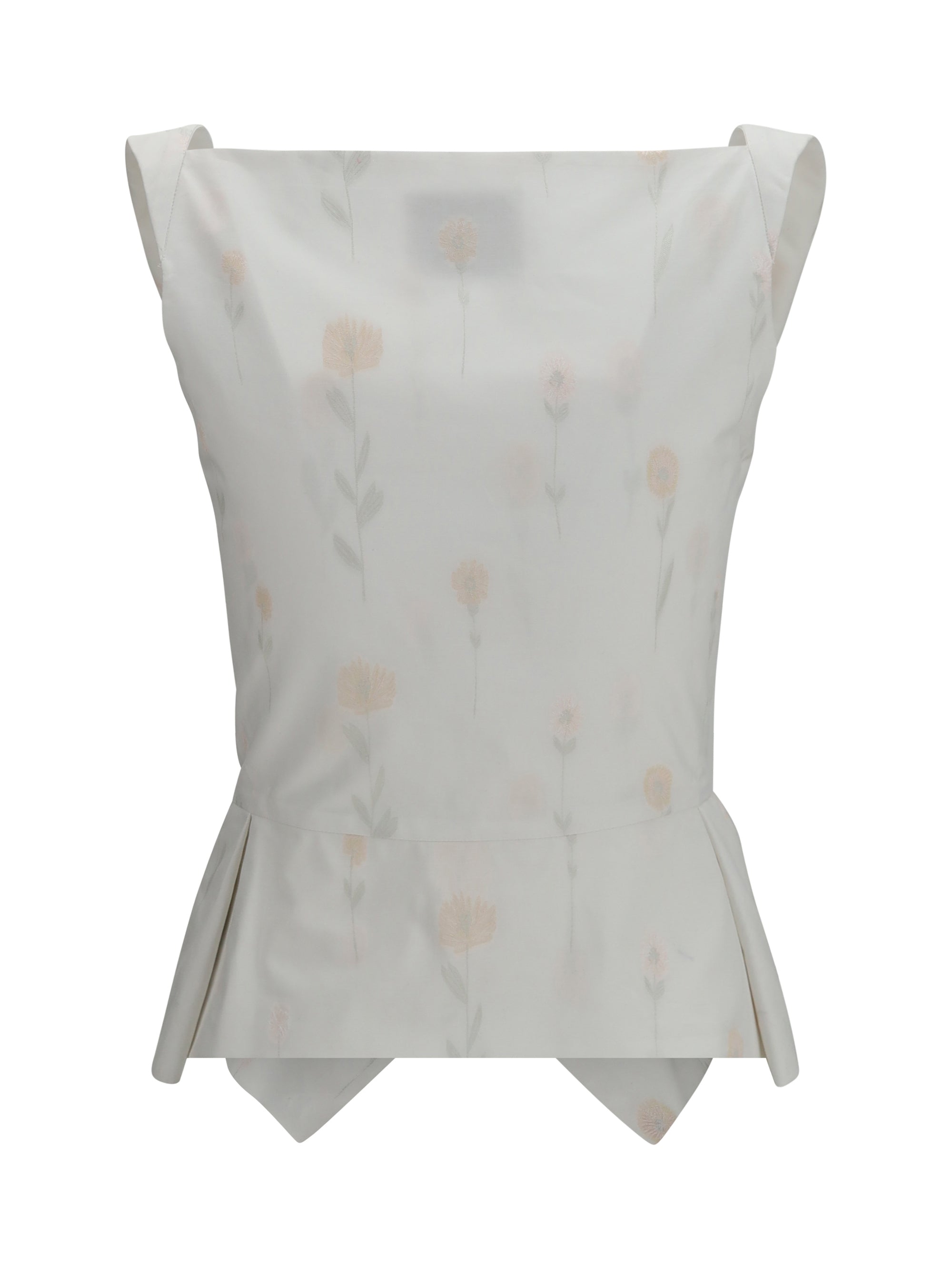 button floral vest