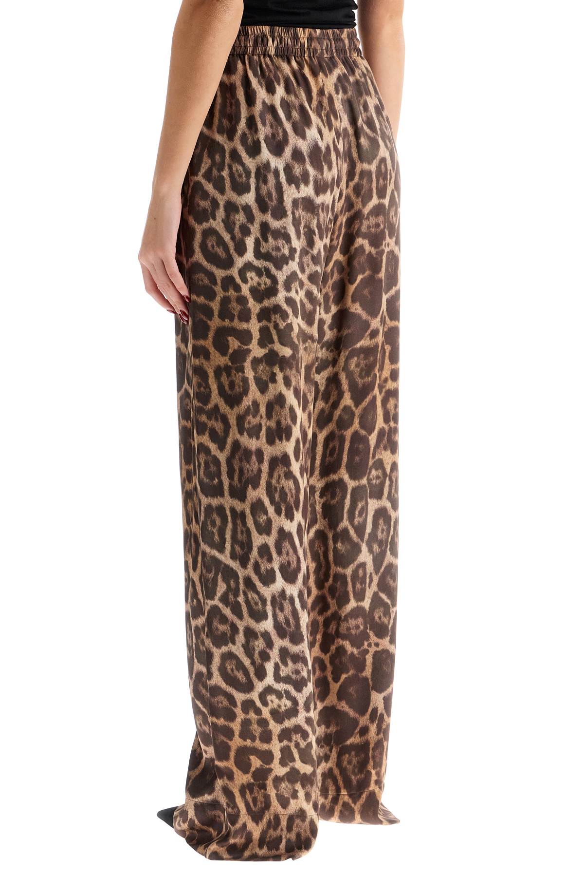 animal print pajama style pants