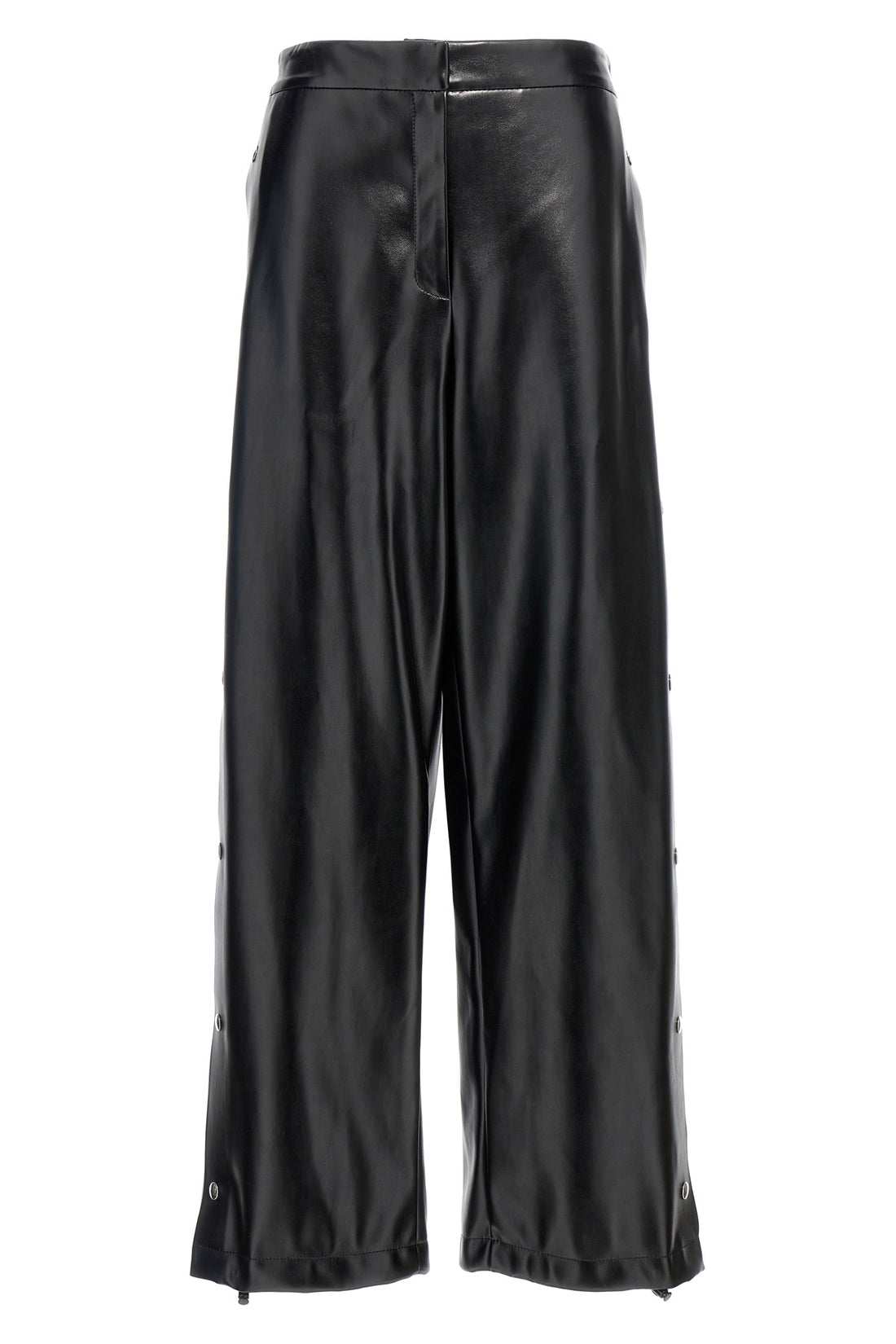 STELLA MCCARTNEY 36 alter mat leather-effect fabric trousers