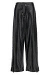 alter mat leather-effect fabric trousers