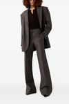 micro houndstooth wool trousers
