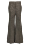 micro houndstooth wool trousers
