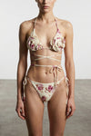 re26 bikini bottoms in floral print fabric
