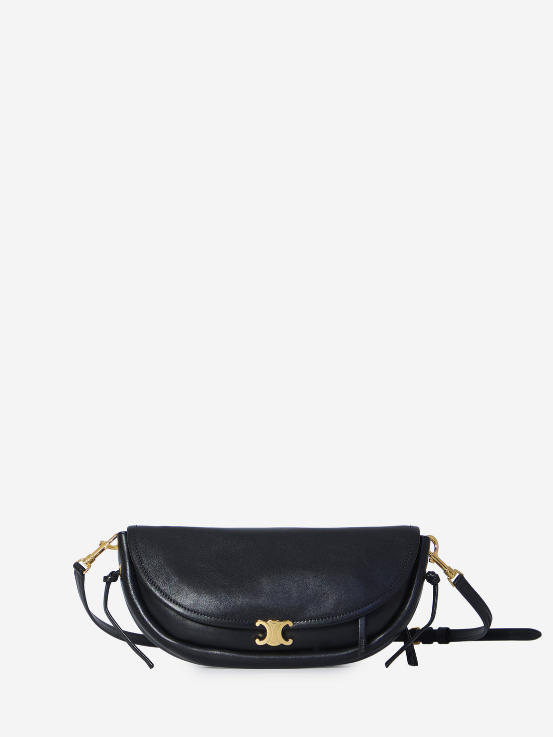 CELINE OS halfmoon soft triomphe bag small