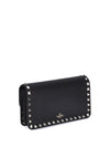 wallet w/strap | rockstud | vitello stam