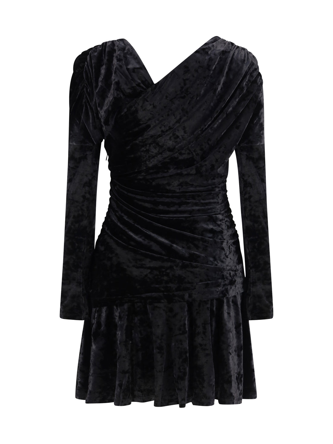 GANNI 36 ruched mini dress