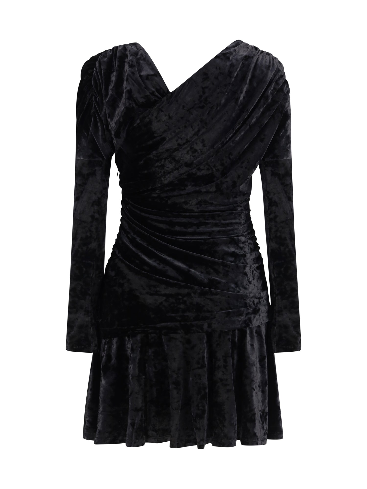 GANNI 36 ruched mini dress