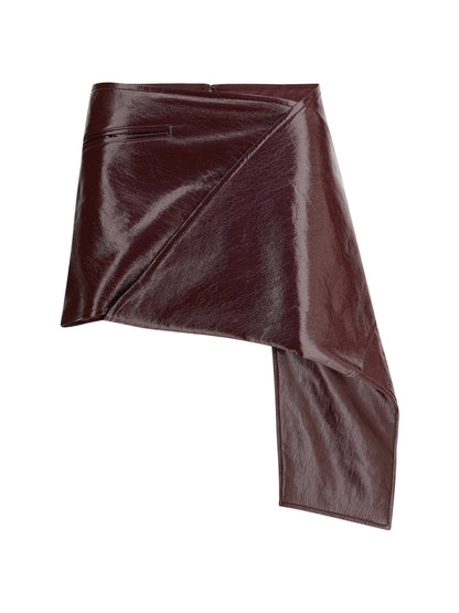 COURRÈGES 38 vinyl mini-skirt