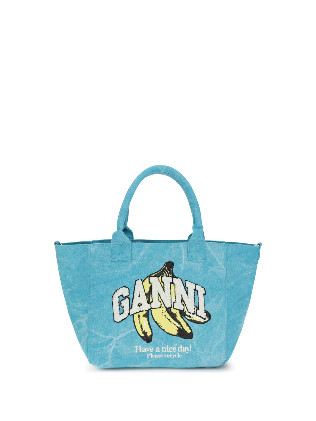 GANNI OS banana print tote bag