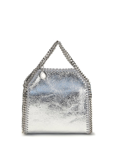 metallic falabella handbag