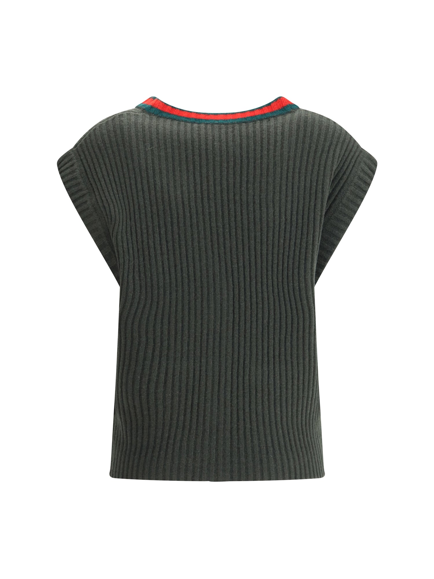 GUCCI S wool cardigan vest