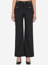 CELINE 36 wool trousers with a diagonal weave